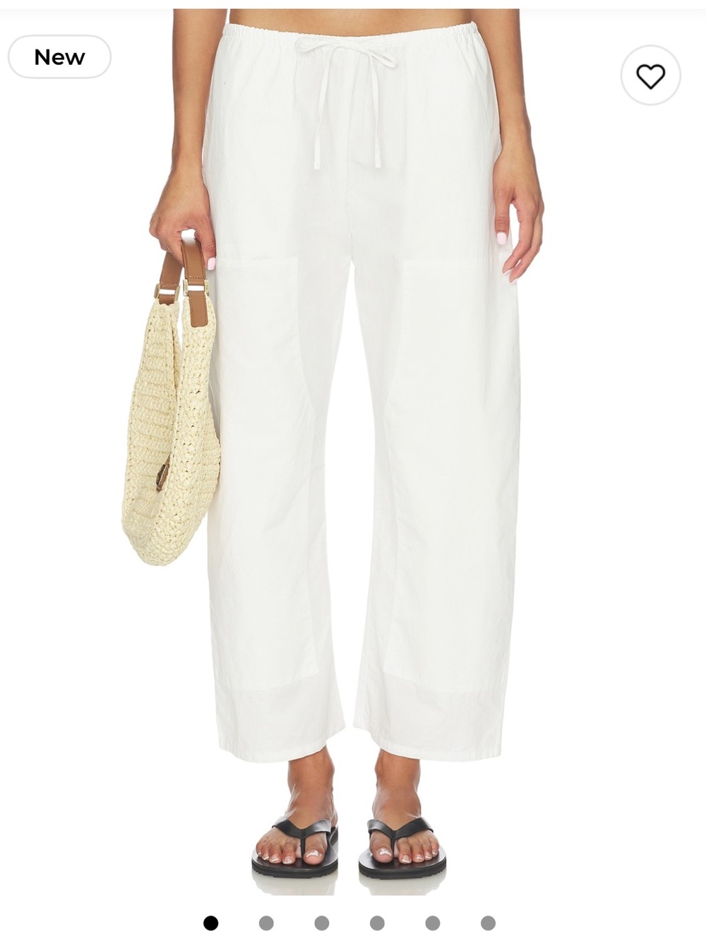 LESET Kyoto Carpenter Pant in Ice White